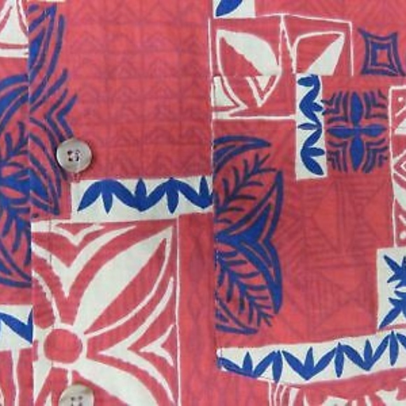 VTG FLIPBOX RED BLUE PATTERNED Casual Shirt - Picture 2 of 6